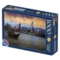 Set 2 x Puzzle 1000 Piese D-Toys, Hong Kong