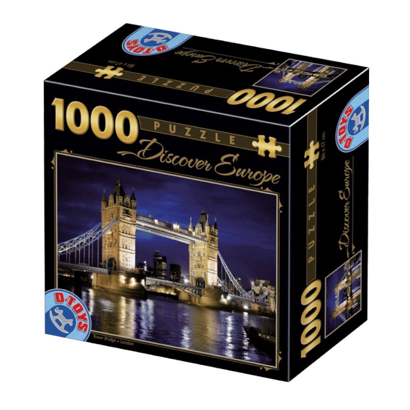 Set 2 x Puzzle 1000 Piese D-Toys, Podul Tower Bridge Londra