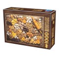 Set 2 x Puzzle 1000 Piese, D-Toys, Prajituri de Craciun