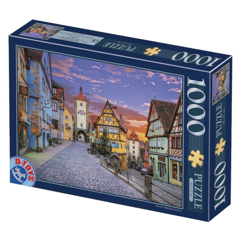Set 2 x Puzzle 1000 Piese D-Toys, Rothenburg, Germania