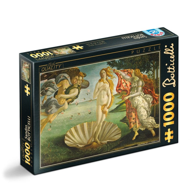 Set 2 x Puzzle 1000 Piese D-Toys, Sandro Botticelli, Nasterea lui Venus