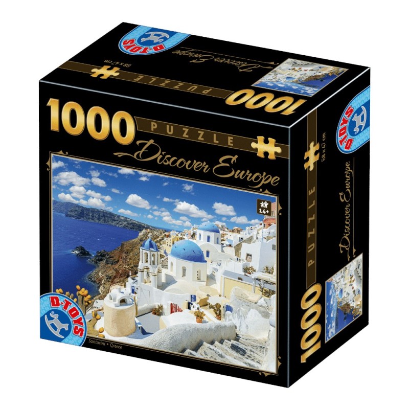 Set 2 x Puzzle 1000 Piese D-Toys, Santorini