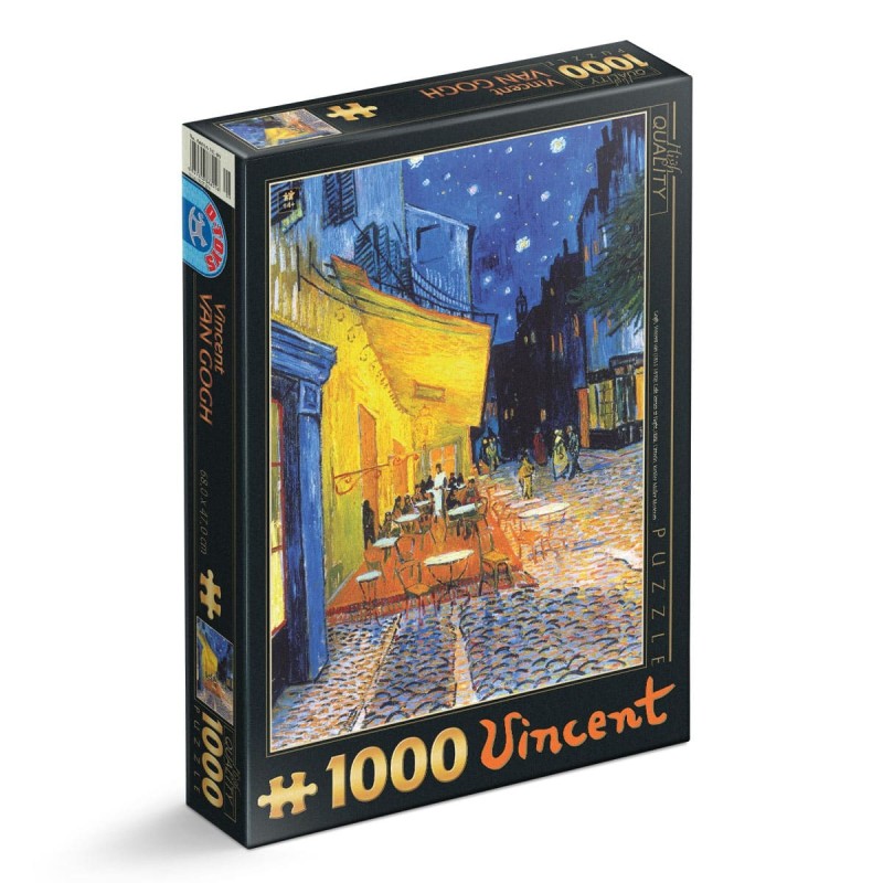 Set 2 x Puzzle 1000 Piese D-Toys, Vincent van Gogh, Cafe Terrace at Night