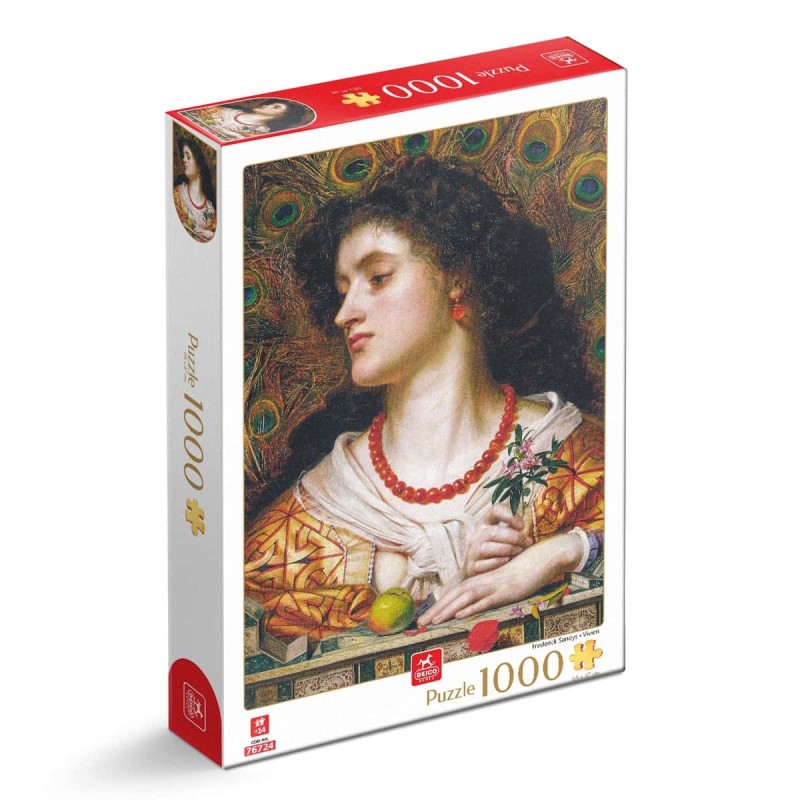 Set 2 x Puzzle 1000 Piese pentru Adulti, Deico, Frederick Sandys, Vivien