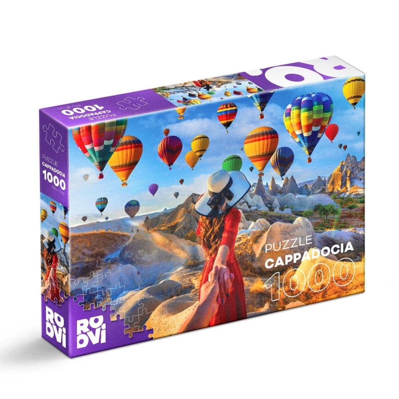 Set 2 x Puzzle 1000 Piese Roovi, Baloane Cappadocia Turcia