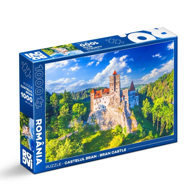 Set 2 x Puzzle 1000 Piese Roovi, Castelul Bran