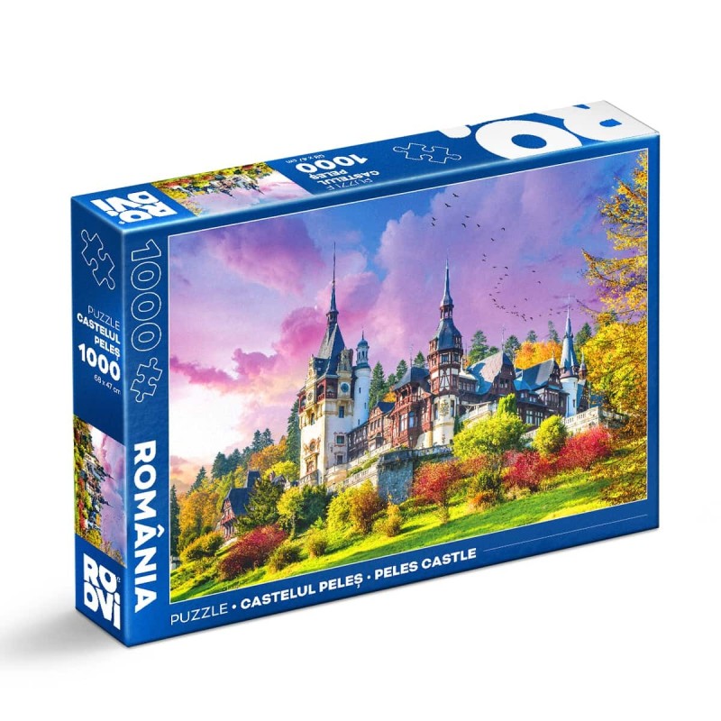 Set 2 x Puzzle 1000 Piese Roovi, Castelul Peles