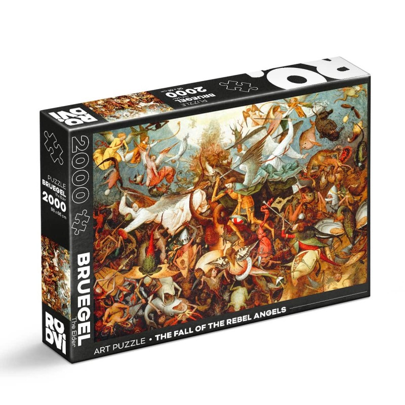 Set 2 x Puzzle 2000 Piese, Roovi, Bruegel cel Batran, Caderea Ingerilor Rebeli