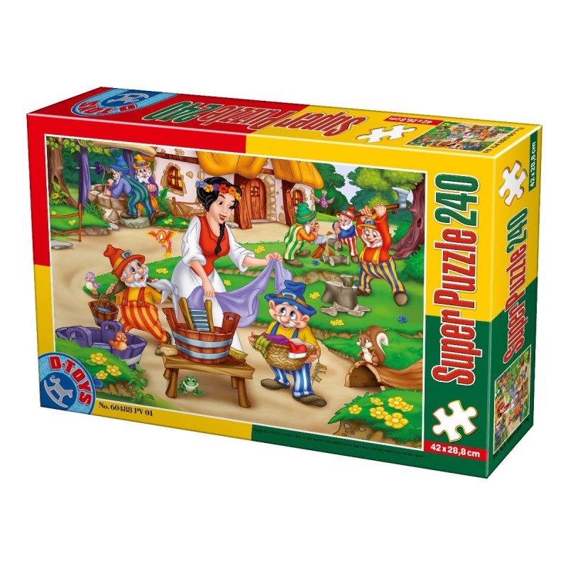Set 2 x Puzzle 240 Piese, D-Toys, Alba ca Zapada