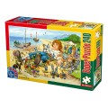 Set 2 x Puzzle 240 Piese, D-Toys, Calatoriile lui Gulliver