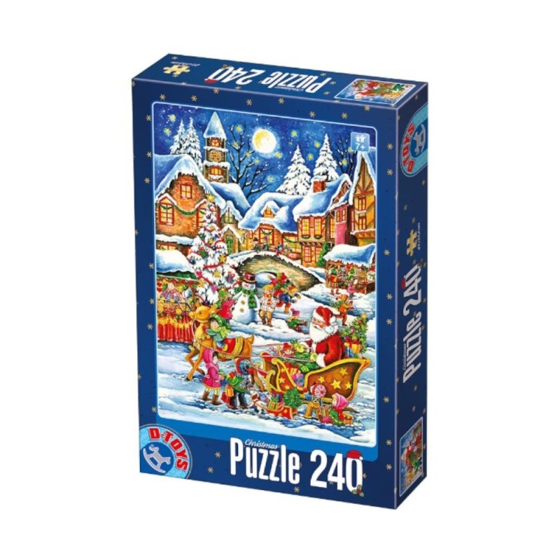 Set 2 x Puzzle 240 Piese, D-Toys, Craciun, 3