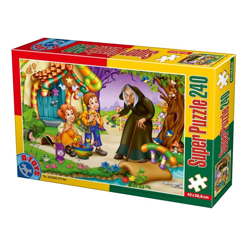 Set 2 x Puzzle 240 Piese, D-Toys, Hansel si Gretel