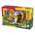 Set 2 x Puzzle 240 Piese, D-Toys, Hansel si Gretel