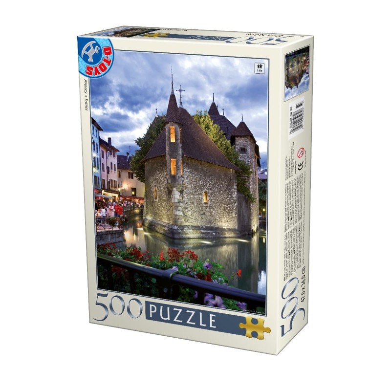 Set 2 x Puzzle 500 Piese, D-Toys, Annecy, Franta