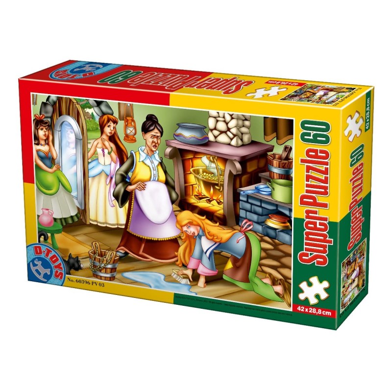 Set 2 x Puzzle 60 Piese, D-Toys, Cenusareasa