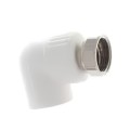 Set 2 x Racord Semiolandez PPR, FI, 25 mm x 3/4", Alb