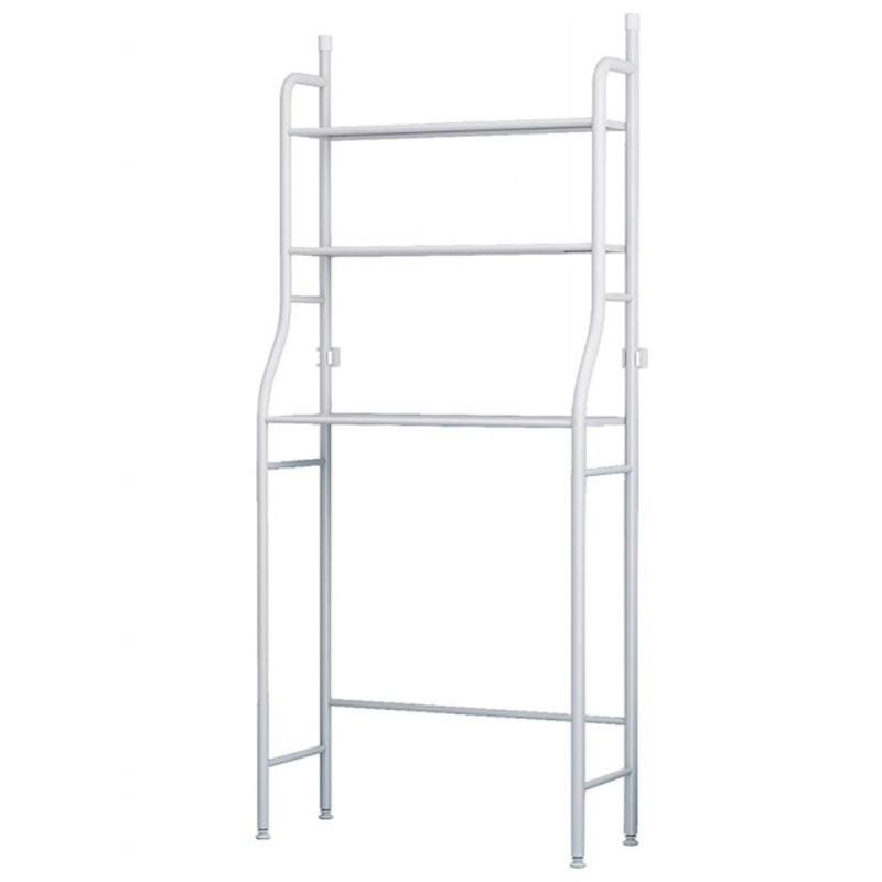 Set 2 x Raft de Depozitare pentru Baie, 3 Polite, 68 x 25 x 155 cm