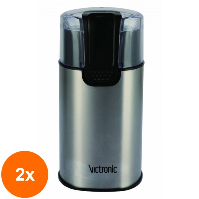 Set 2 x Rasnita Cafea Victronic, 150 W