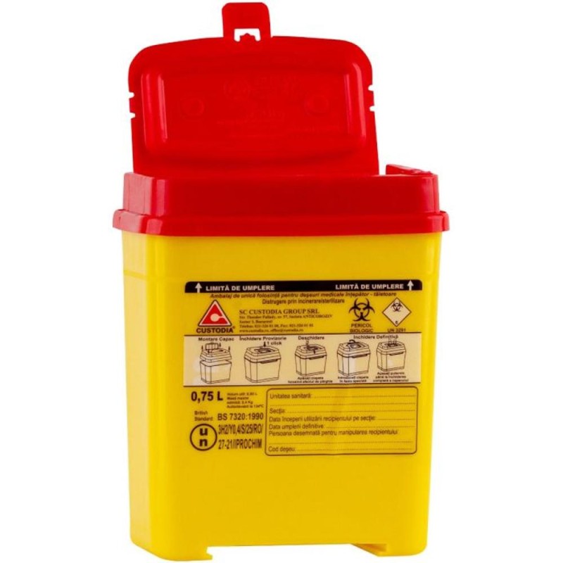 Set 2 x Recipient Plastic Deseuri Intepatoare, 0.75 l, Prima