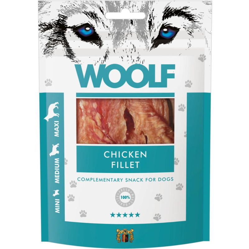 Set 2 x Recompense Caini Woolf, File de Pui 100 g