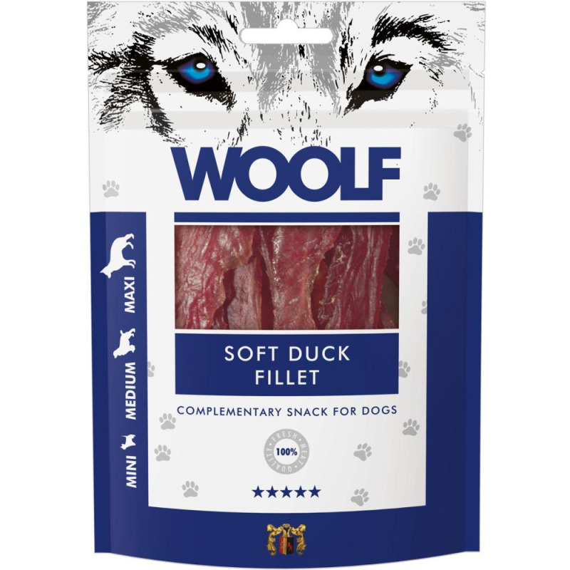 Set 2 x Recompense Caini Woolf, File de Rata Moale 100 g