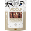 Set 2 x Recompense Caini Woolf, Spirala cu Pui si Piele Bruta 100 g