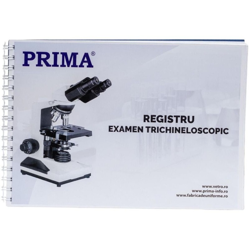 Set 2 x Registru Examen Trichineloscopic, Prima, A4, 100 File