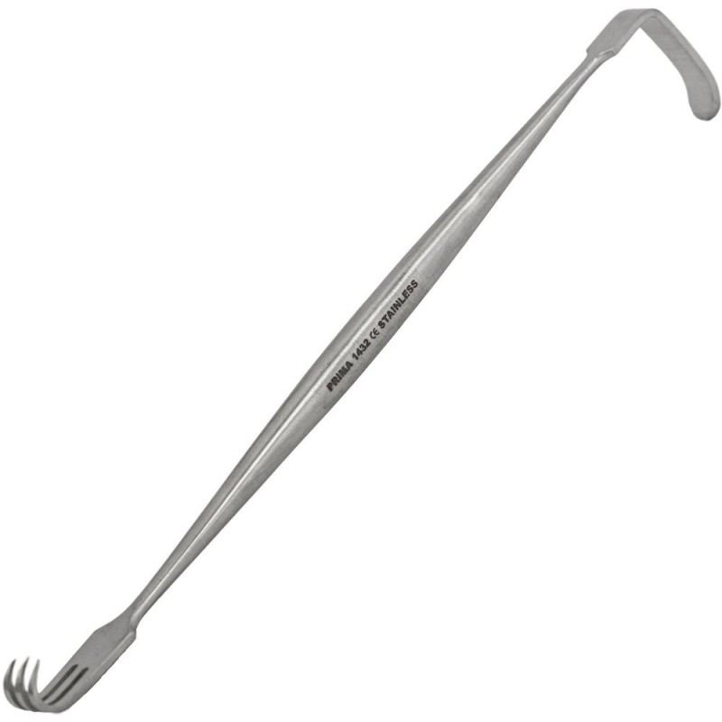 Set 2 x Retractor Hook Standard Prima, 4 Carlige, 14cm