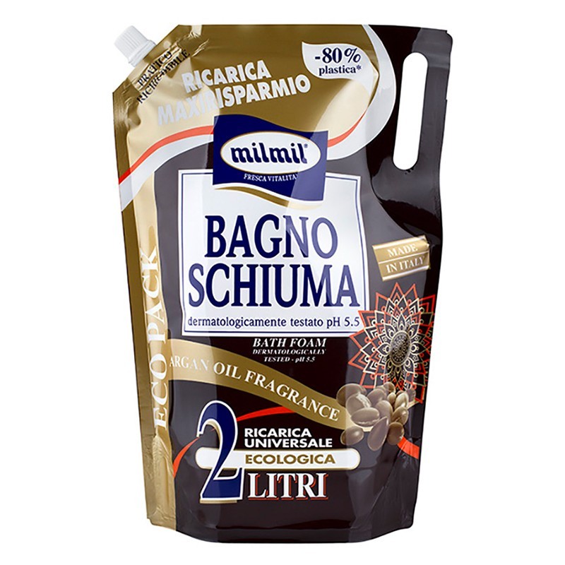 Set 2 x Rezerva Gel de Dus cu Argan Mil Mil, 2 l