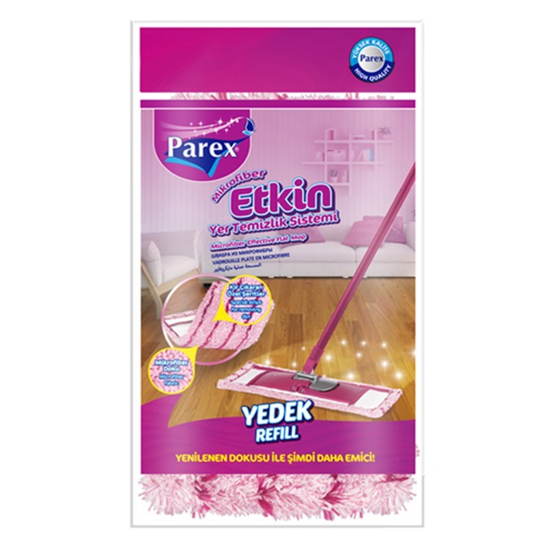 Set 2 x Rezerva pentru Mop Plat Parex, Microfibra