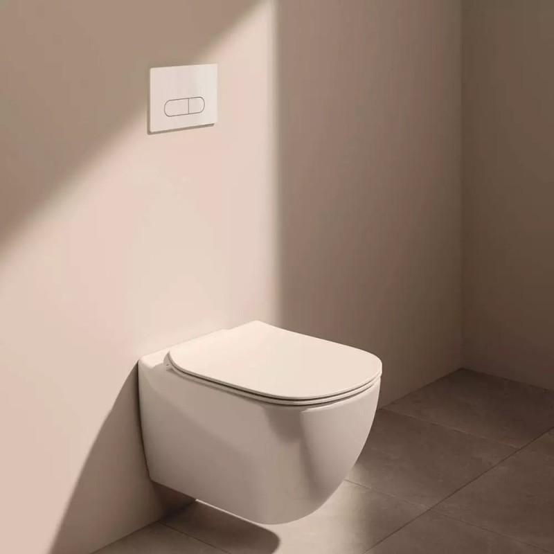 Set 2 x Rezervor Incastrat, Ideal Standard Prosys, Vas pentru WC Tesi Aquablade si Capac cu Inchidere Lenta