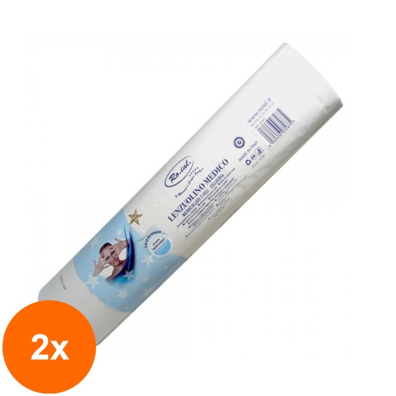 Set 2 x Rola Cearceaf pentru Cosmetica 60 x 80 m, Roial