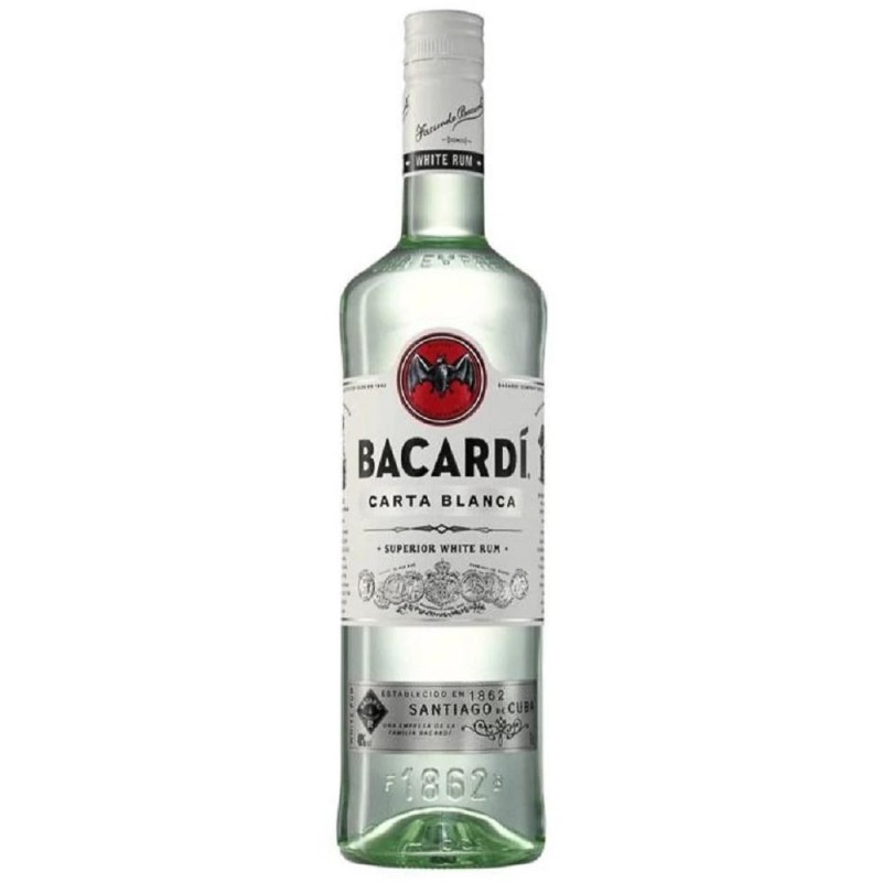 Set 2 x Rom Alb Bacardi, 37.5% Alcool, 1 l