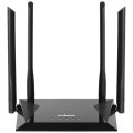 Set 2 x Router Wireless AC1200, Dual Band, 4 Porturi, 4 Antene Externe, Negru, BR-6476AC Edimax