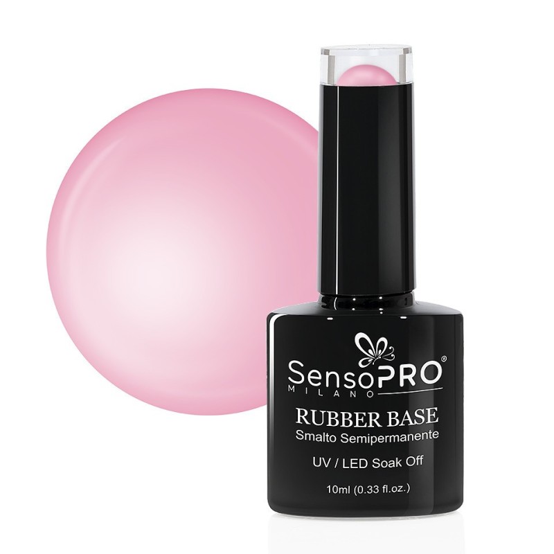 Set 2 x Rubber Base Gel SensoPRO Milano 10 ml, 32 Tasty Pink