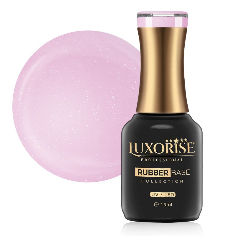 Set 2 x Rubber Base Luxorise Charming Collection, Silky Pink 15 ml