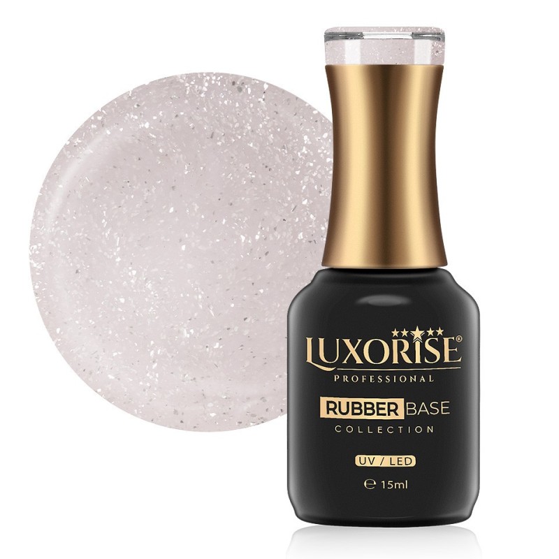 Set 2 x Rubber Base Luxorise Glamour Collection, Antique Gold 15 ml