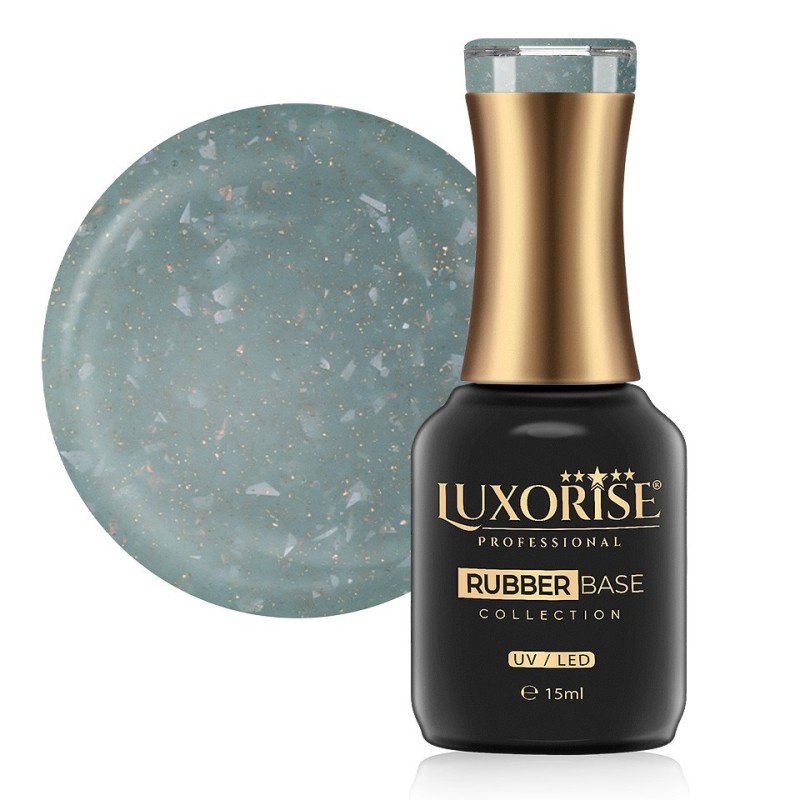 Set 2 x Rubber Base LUXORISE Glamour Collection - Teal Heart 15ml