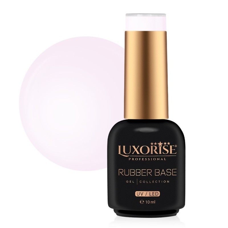 Set 2 x Rubber Base Luxorise, Sheer Pink 10 ml