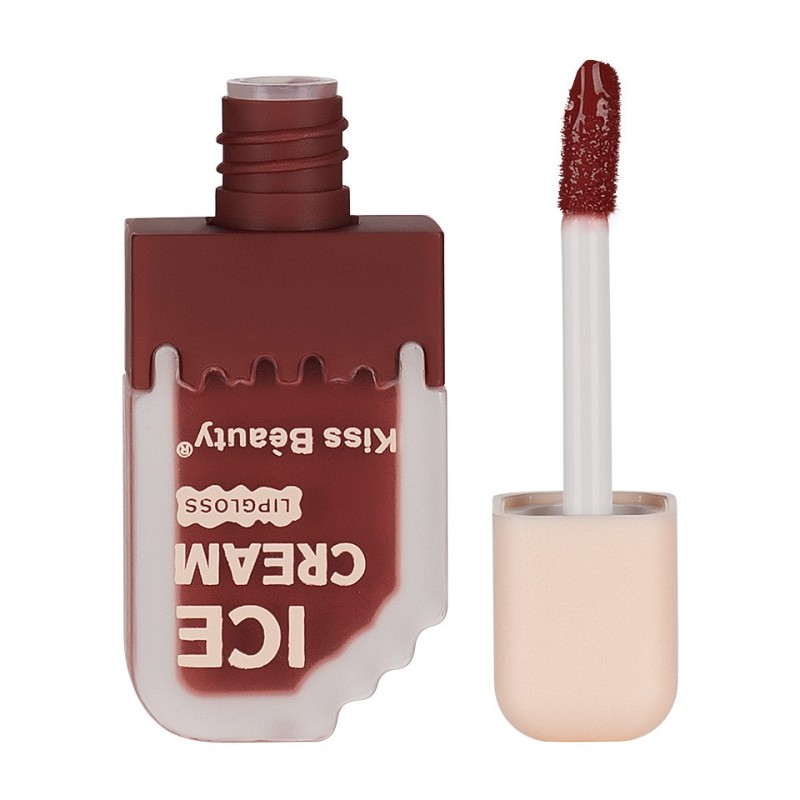 Set 2 x Ruj Lichid Mat Kiss Beauty Ice Cream Lipgloss, 04