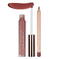 Set 2 x Ruj Lichid Mat si Creion Contur Buze Handaiyan Lips Kit, 08