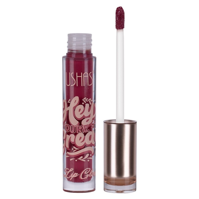 Set 2 x Ruj Lichid Mat Ushas Hey You'Re So Great Lip Gloss 12