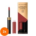 Set 2 x Ruj Lichid Max Factor Lipfinity 24H, 070 Spicy, 4.2 g