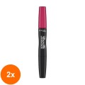 Set 2 x Ruj Lichid Rimmel Lasting Finish Provocalips, 310 Pouting Pink, 3.9 g