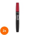 Set 2 x Ruj Lichid Rimmel Lasting Finish Provocalips, 740 Caught Red Lipped, 3.9 g