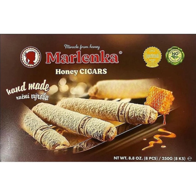 Set 2 x Rulouri Subtiri Marlenka, cu Miere si Nuca, 250 g