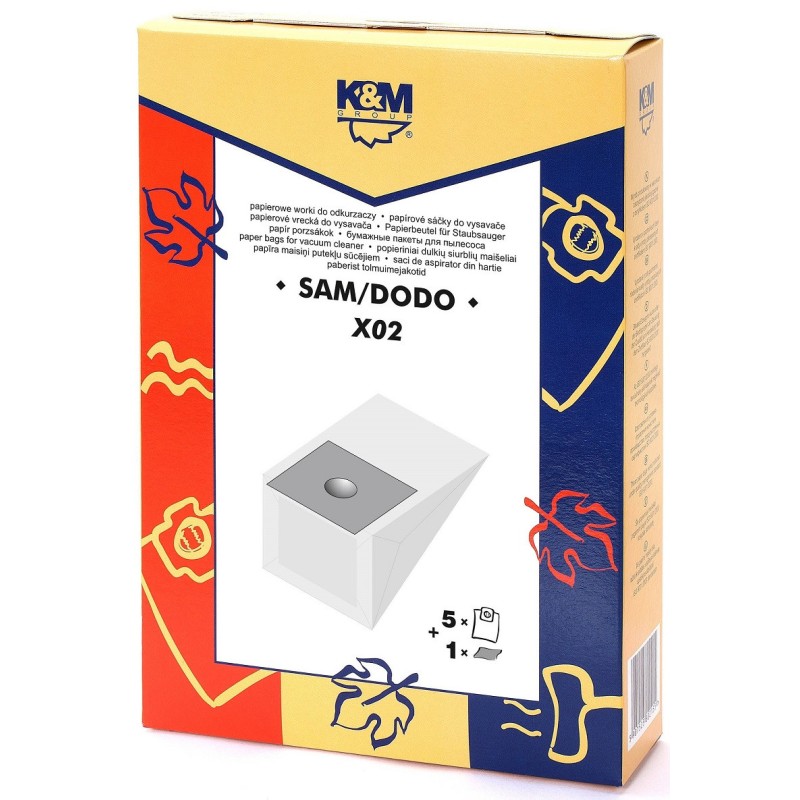 Set 2 x Sac Aspirator, Model Universal, Hartie, 5 X Saci, K&M