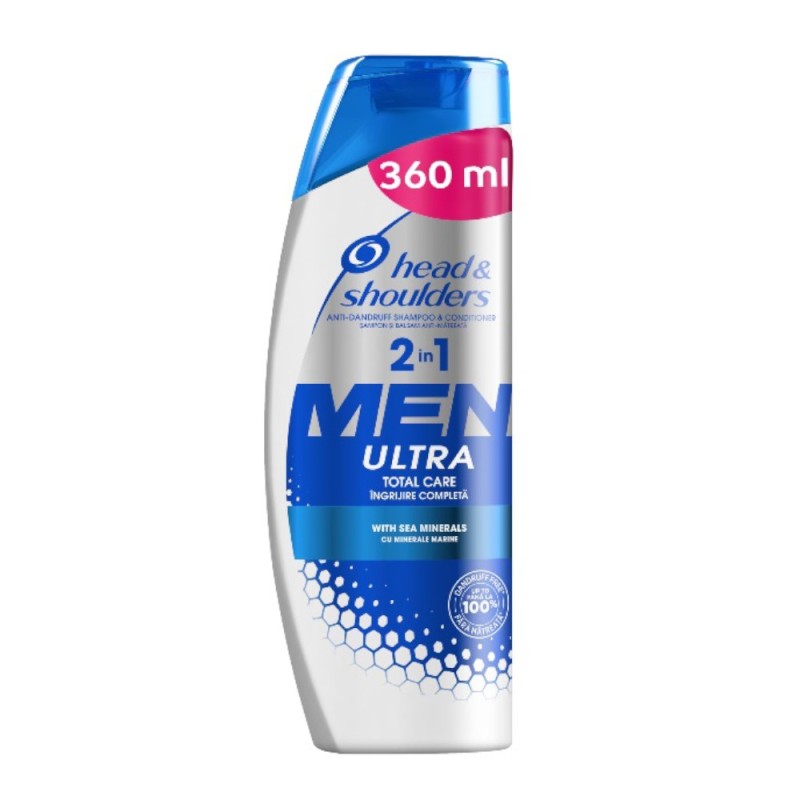 Set 2 x Sampon 2 in 1 Head & Shoulders Men Ultra Total Care, 360 ml
