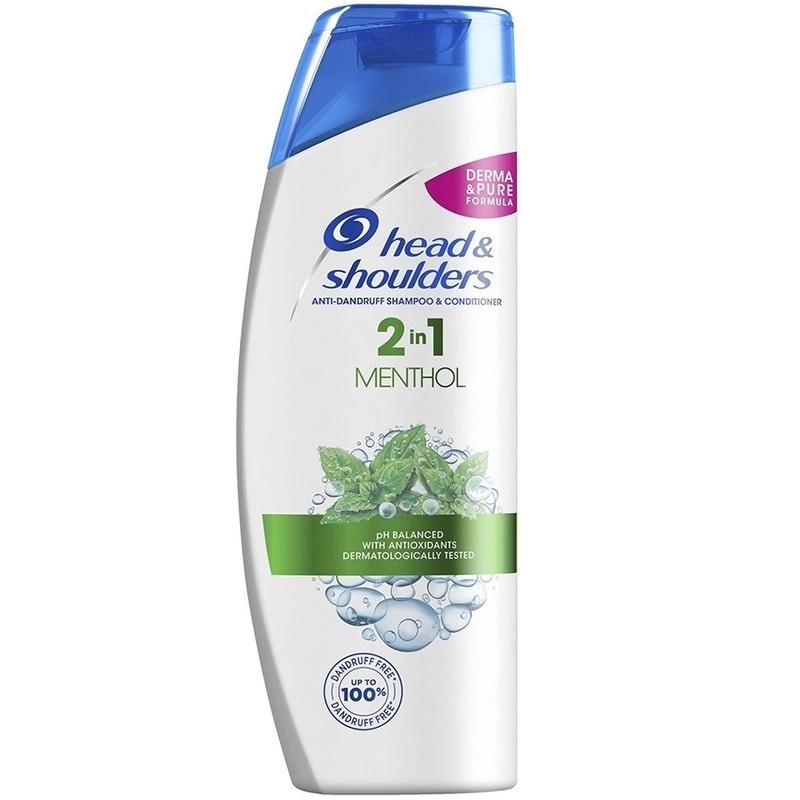 Set 2 x Sampon Anti-matreata Head & Shoulders Menthol 2 in 1, 675 ml