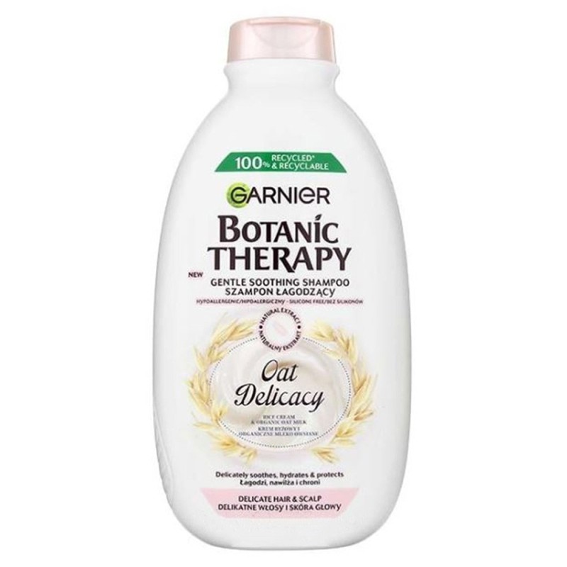 Set 2 x Sampon Garnier Botanic Therapy Oat Delicacy, pentru Par si Scalp Sensibil, 400 ml